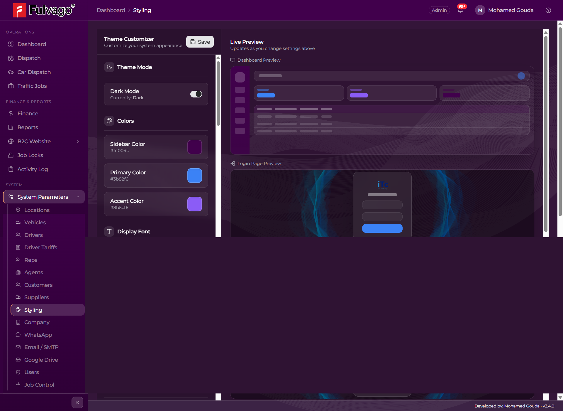 Theme Customizer